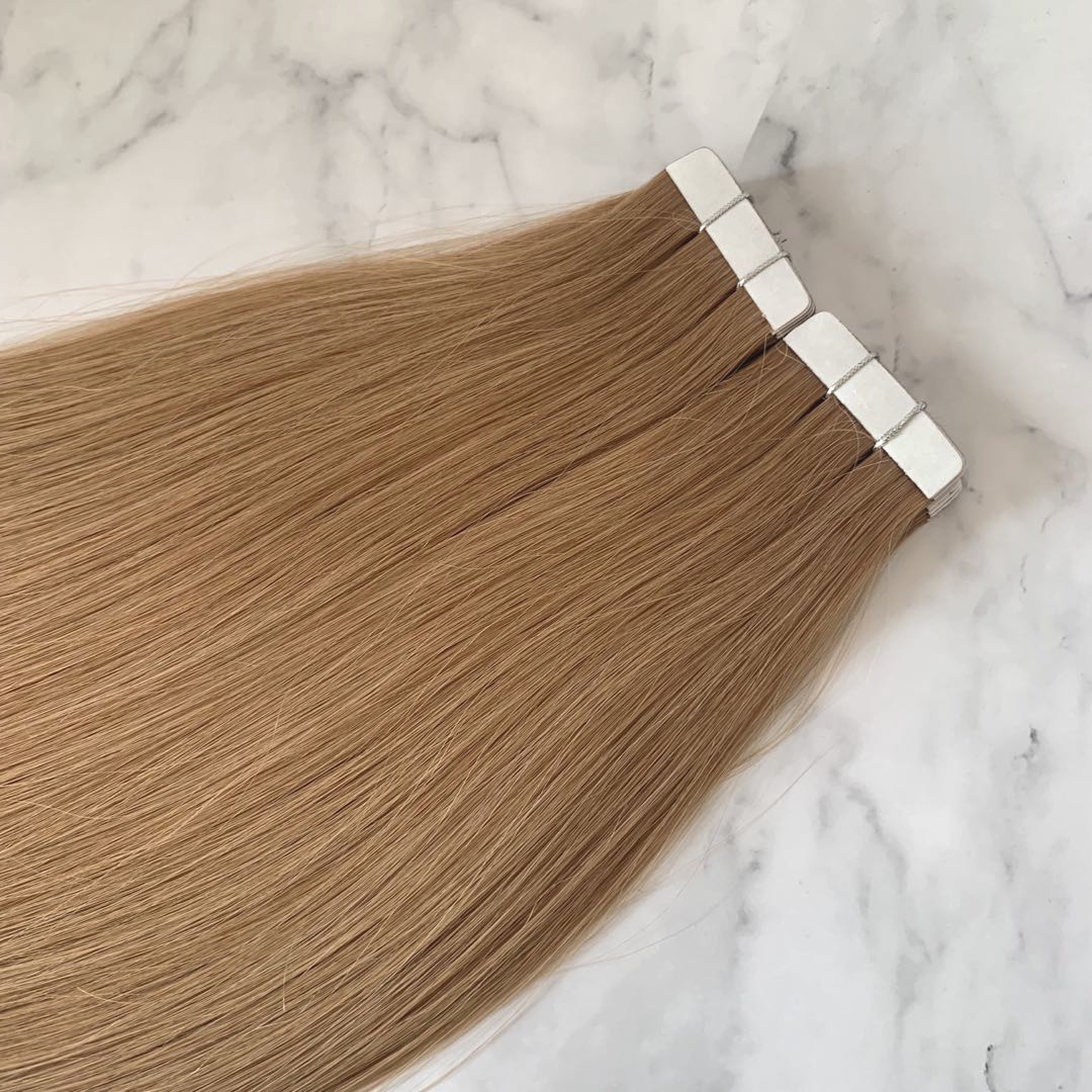 Double Drawn Tape In Hair Extensions For Thin Hair Near Me 22 Inch Colored Hair Best Price 