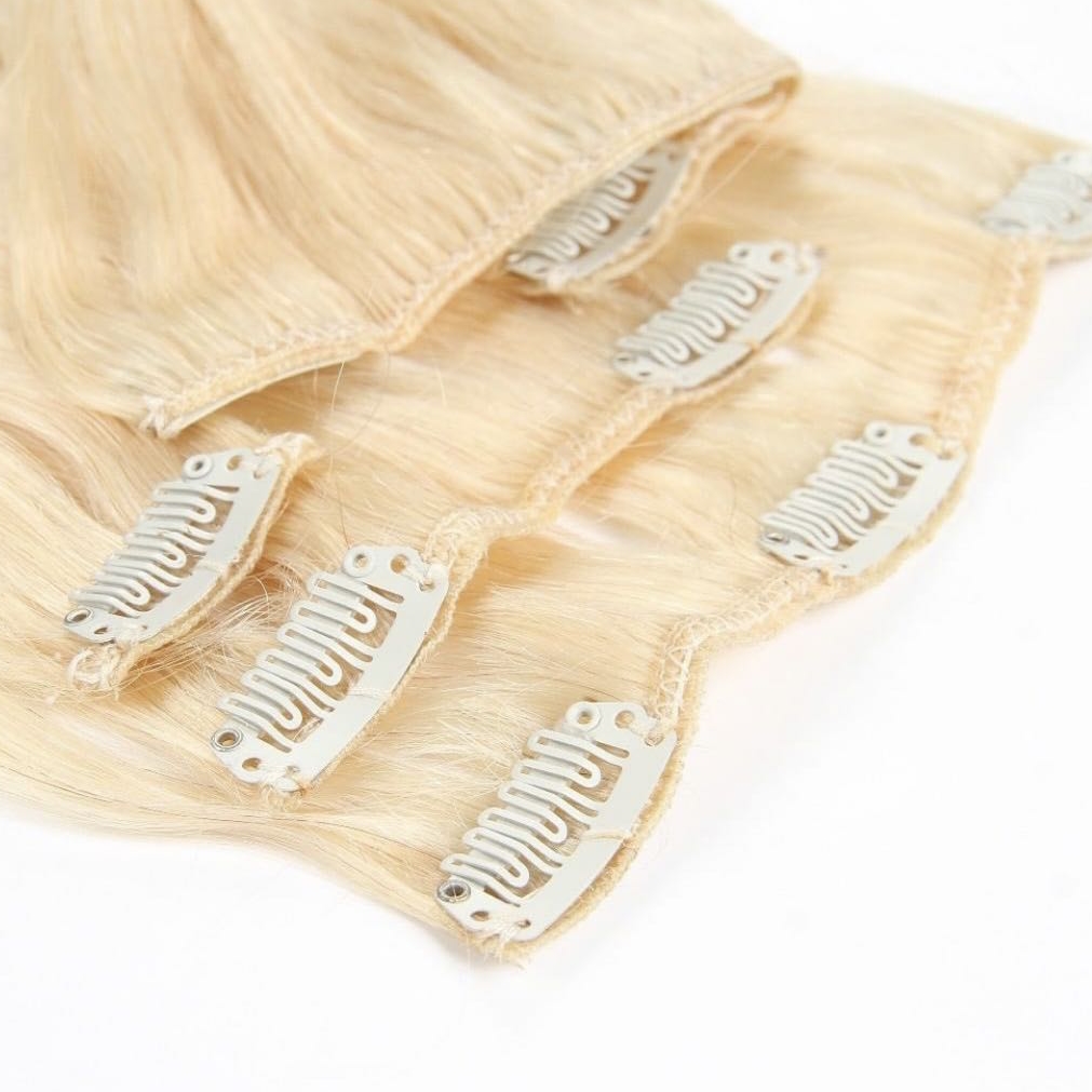 Natural Best Remy Human Hair Crown Clip In Hair Extensions For Black Hair