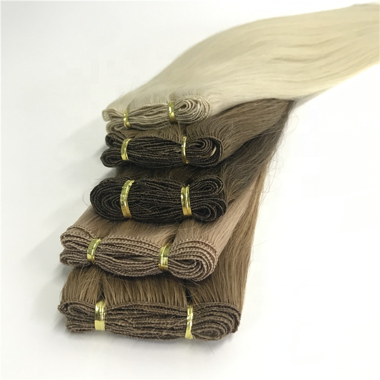 The Best Quality Chinese Remy Human Hair Weft Weave Vendors Ombre Platinum Blonde Color 